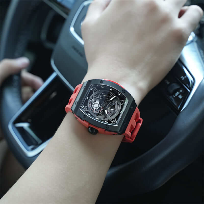 Elemental Series-Automatic Watch TB8210A Black Orange-9