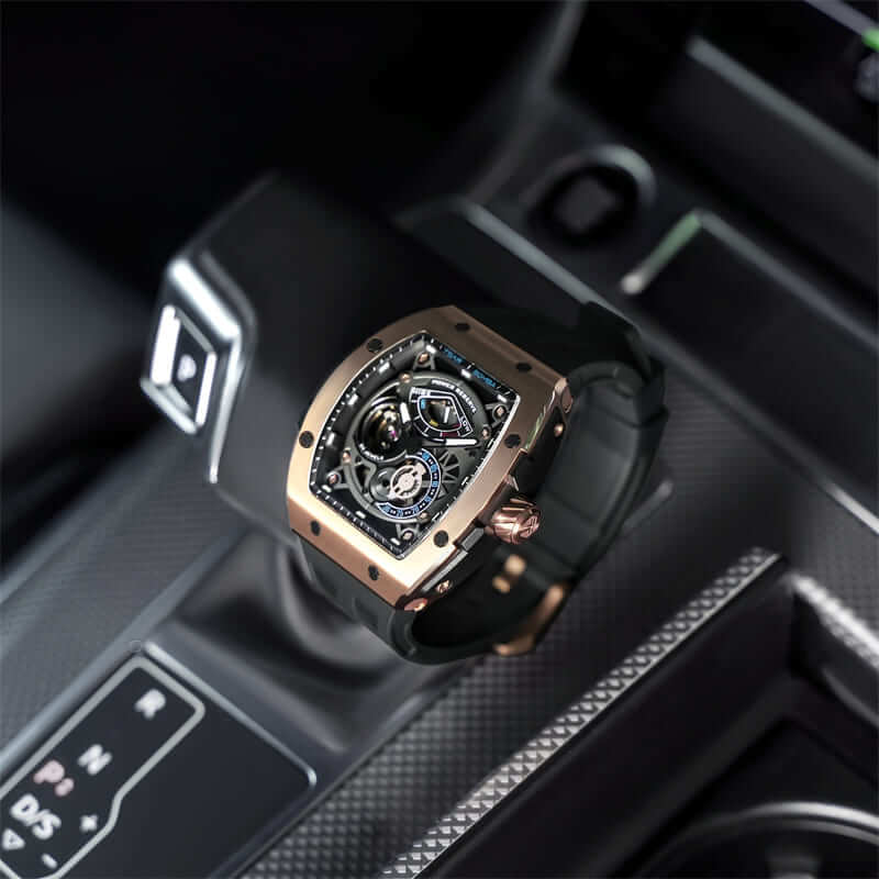 Elemental Series-Automatic Watch TB8210A Gold Black-11